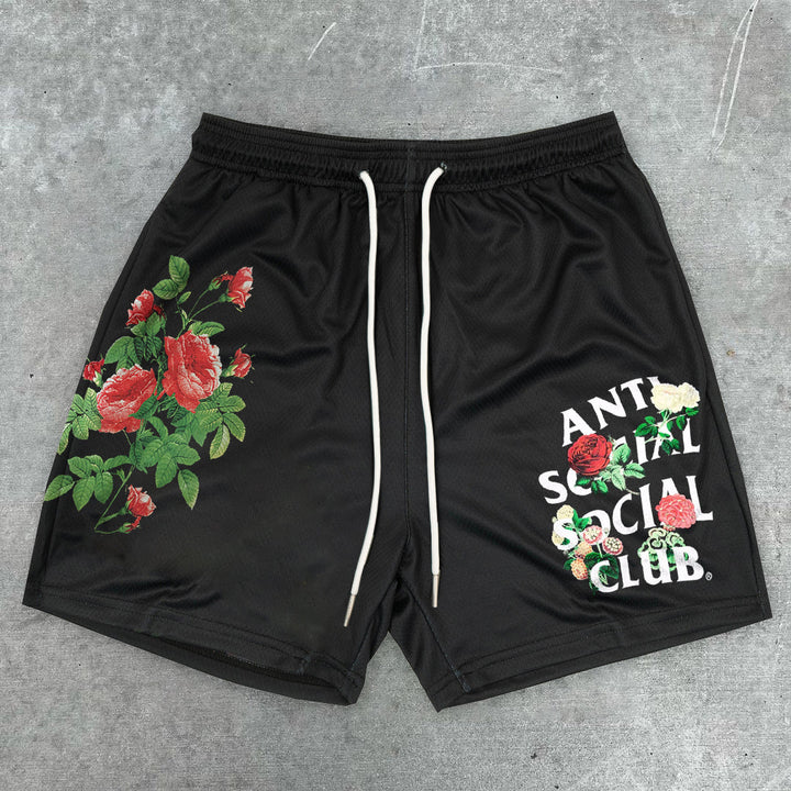 Red Rose Tide Street Shorts