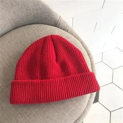 Men's Korean style autumn and winter short knitted hat Baotou cross-border wool hat women's warm landlord melon-shaped hat