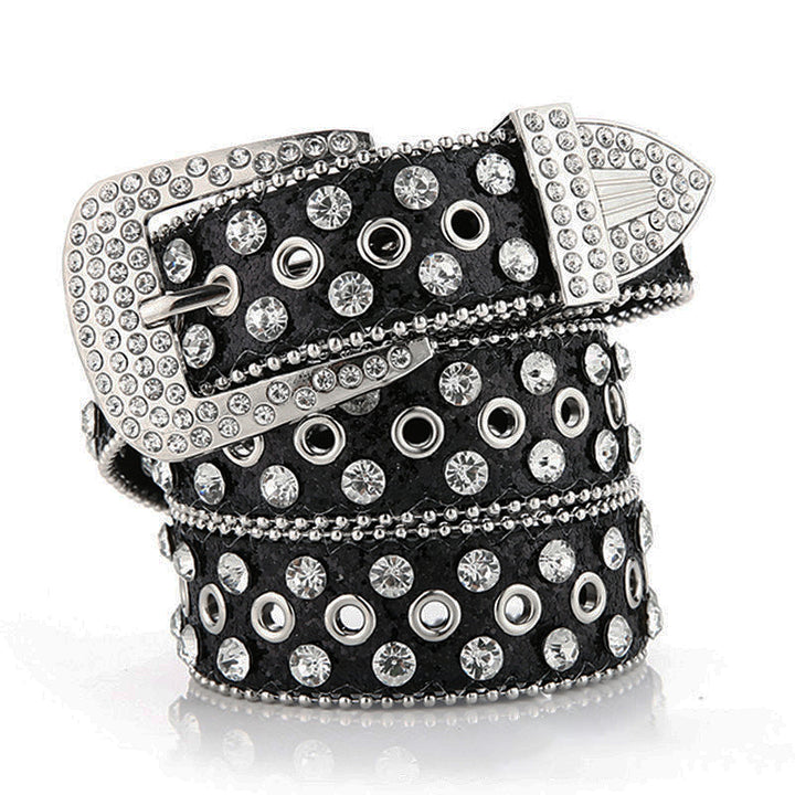 Drip Hiphop Crystal Rhinestone Belt