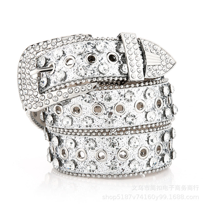 Drip Hiphop Crystal Rhinestone Belt