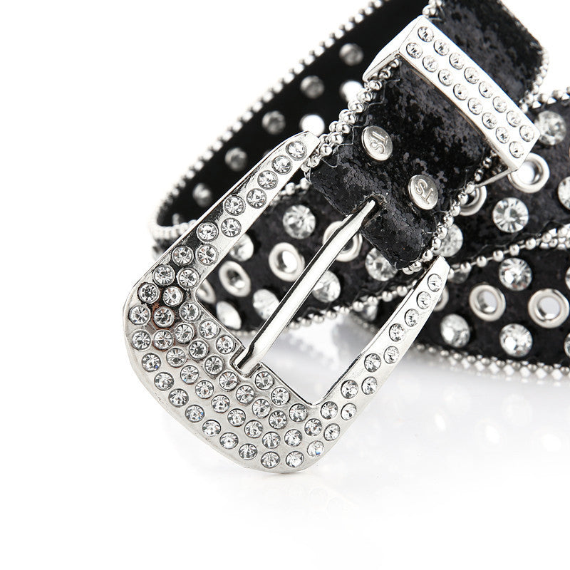 Drip Hiphop Crystal Rhinestone Belt